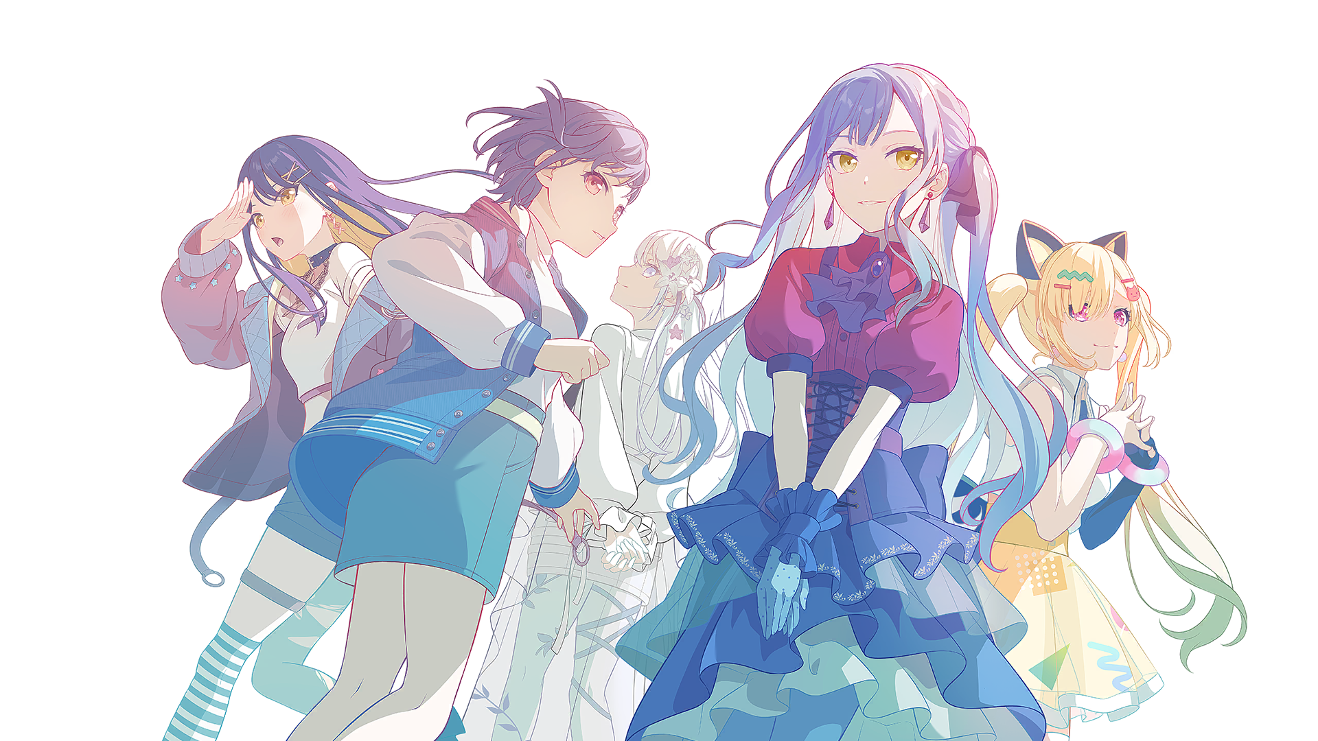 燈&オブリビオニス&あられ&蛍&蕾叶｜事前登録KV 留影 原图