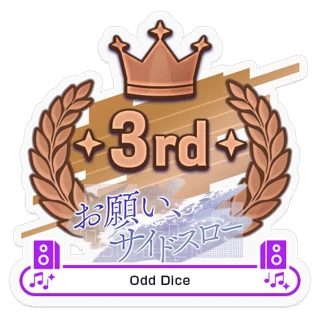 [Sticker] Sidearm Upon the Water / Odd Dice 3rd Place