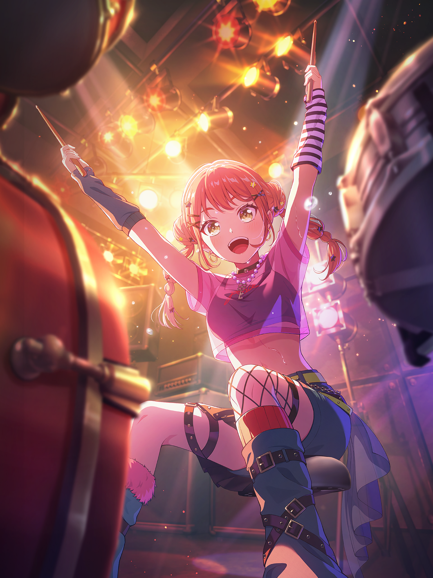 Chieri Umezato｜At the Heart of the Roar!! Member card original art