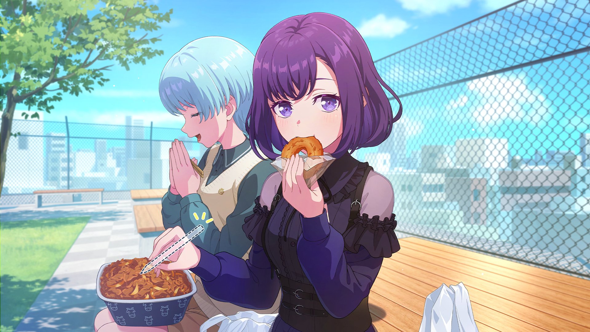 Miyako & Ritsu｜A Round & Sweet Break Snap original art