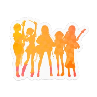 [ステッカー]一家Dumb Rock! シルエットver.