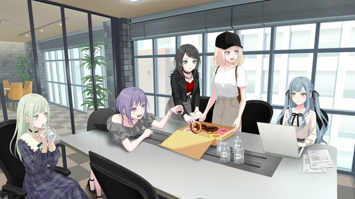 ドーナツを囲んで