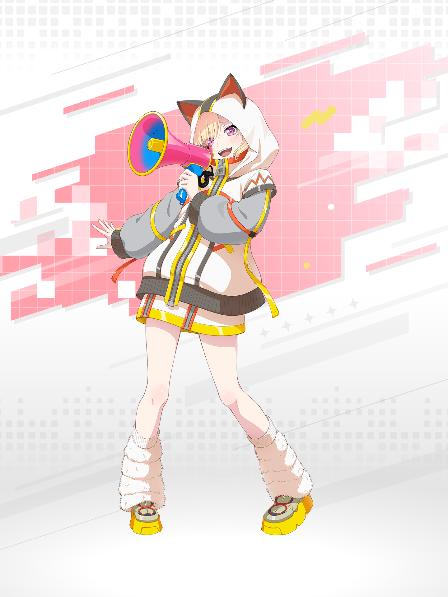 仲町 あられ｜夢はパワー！ Member card original art