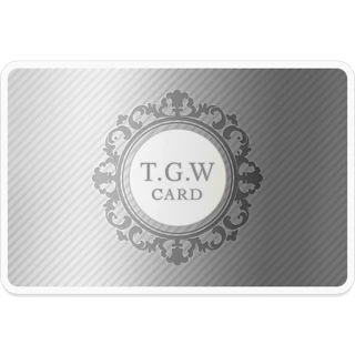 [Sticker] T.G.W CARD SILVER